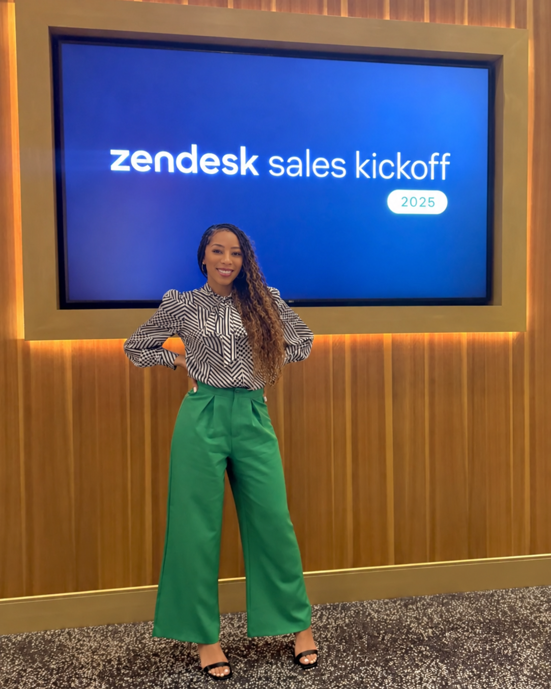 Confident Pose at Zendesk Kickoff 2025